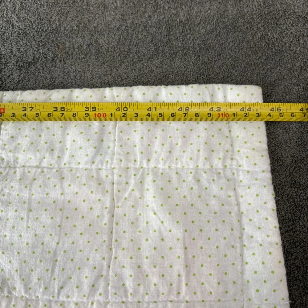 Vintage Baby Quilt Pastel Animals Duck Bunny Lamb Hand Quilted 40x44 Nursery